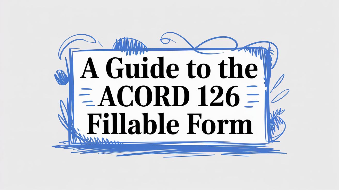 A Guide to the ACORD 126 Fillable Form