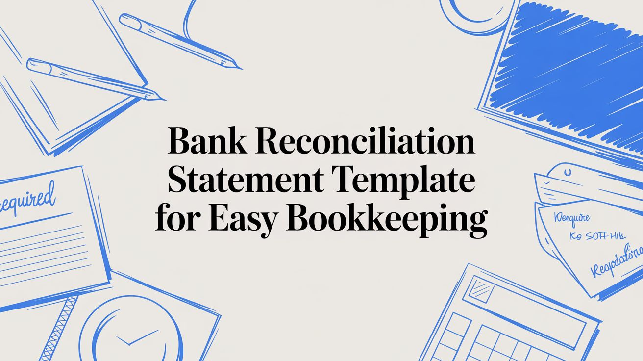 Bank Reconciliation Statement Template for Easy Bookkeeping