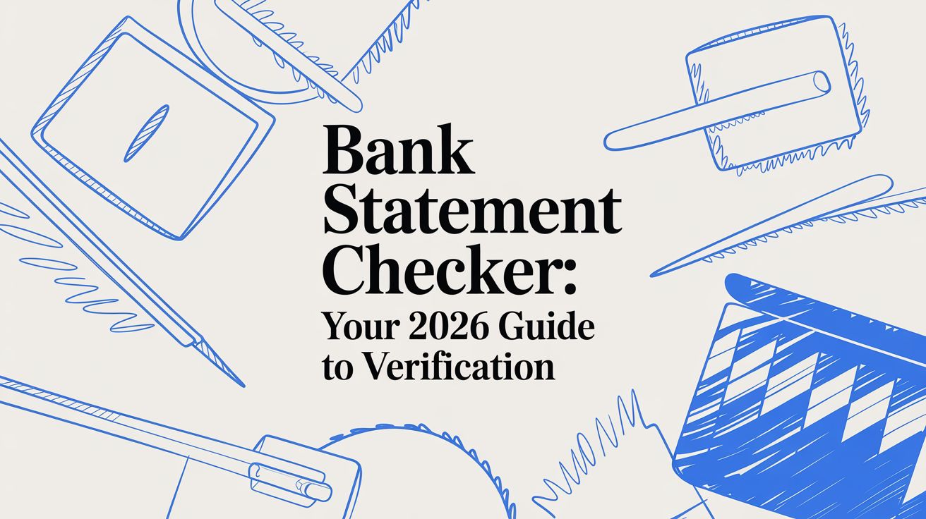 Bank Statement Checker: Your 2026 Guide to Verification