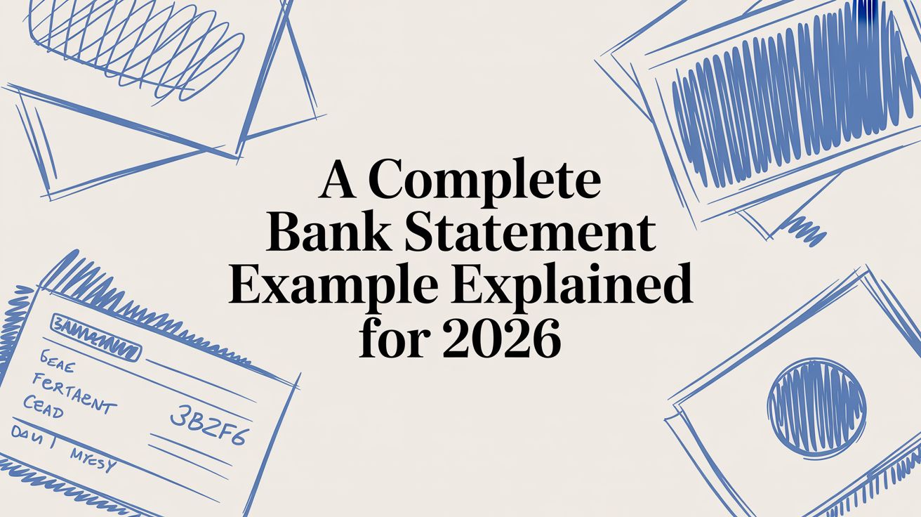 A Complete Bank Statement Example Explained for 2026