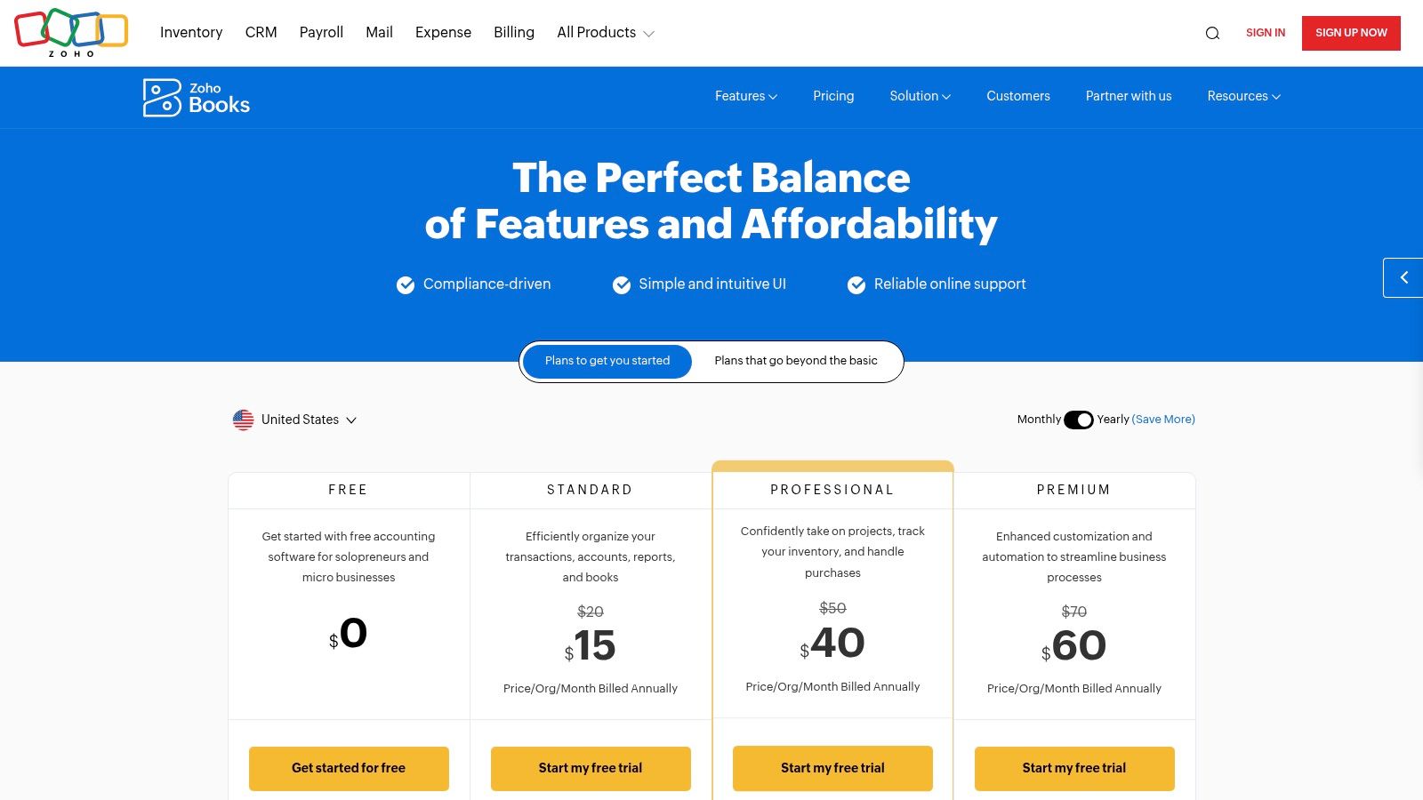 Zoho Books (+ BillPay add-on)