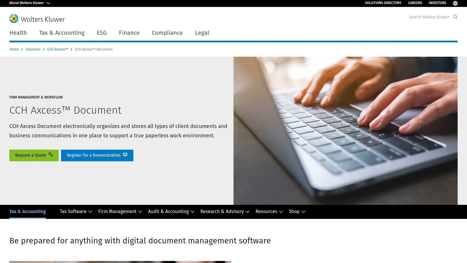 Wolters Kluwer CCH Axcess Document