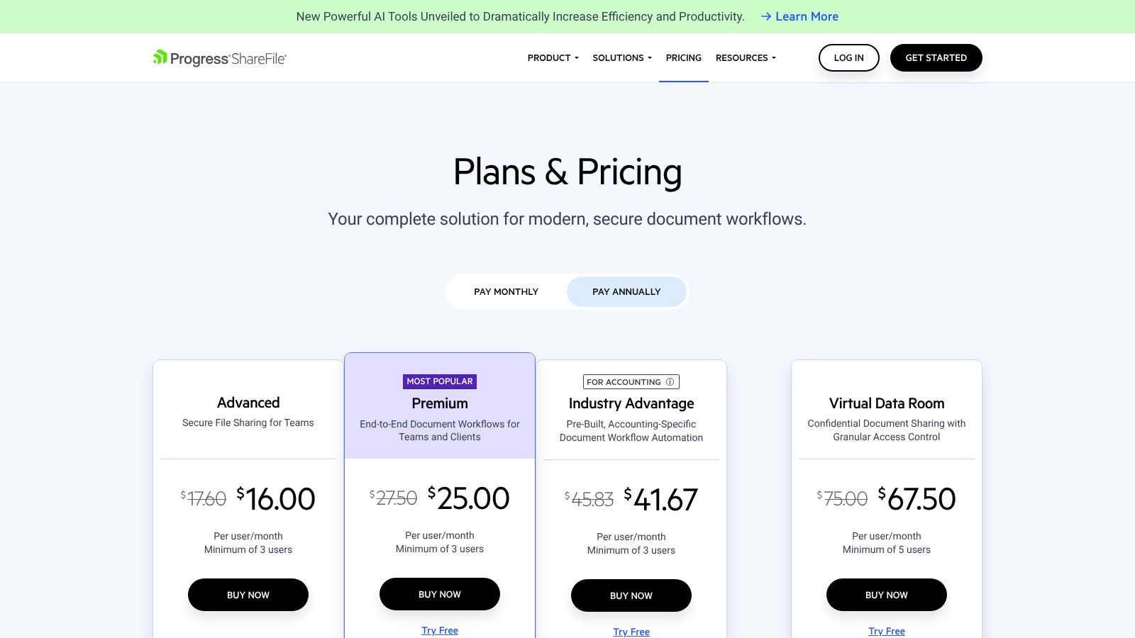 ShareFile (Accounting Industry plan)