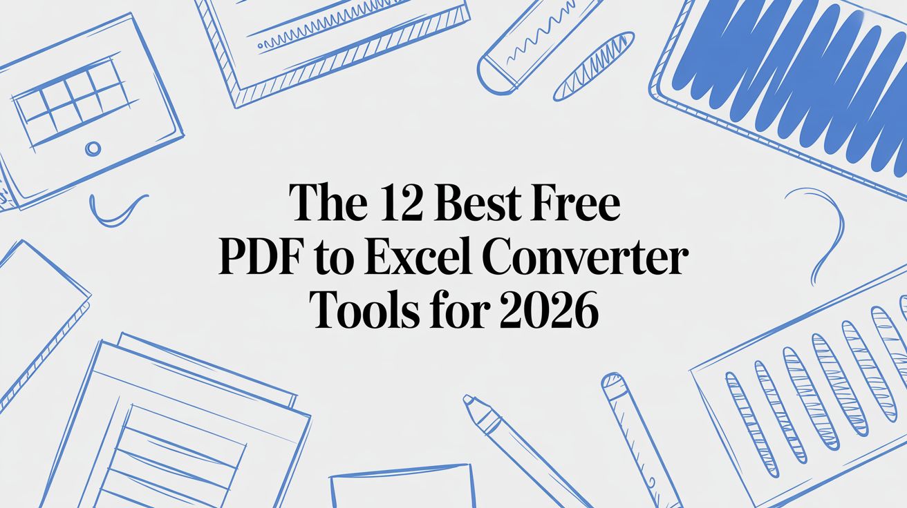 The 12 Best Free PDF to Excel Converter Tools for 2026