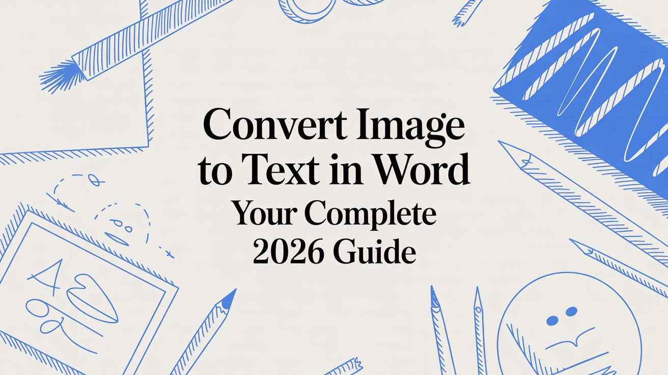 Convert Image to Text in Word Your Complete 2026 Guide