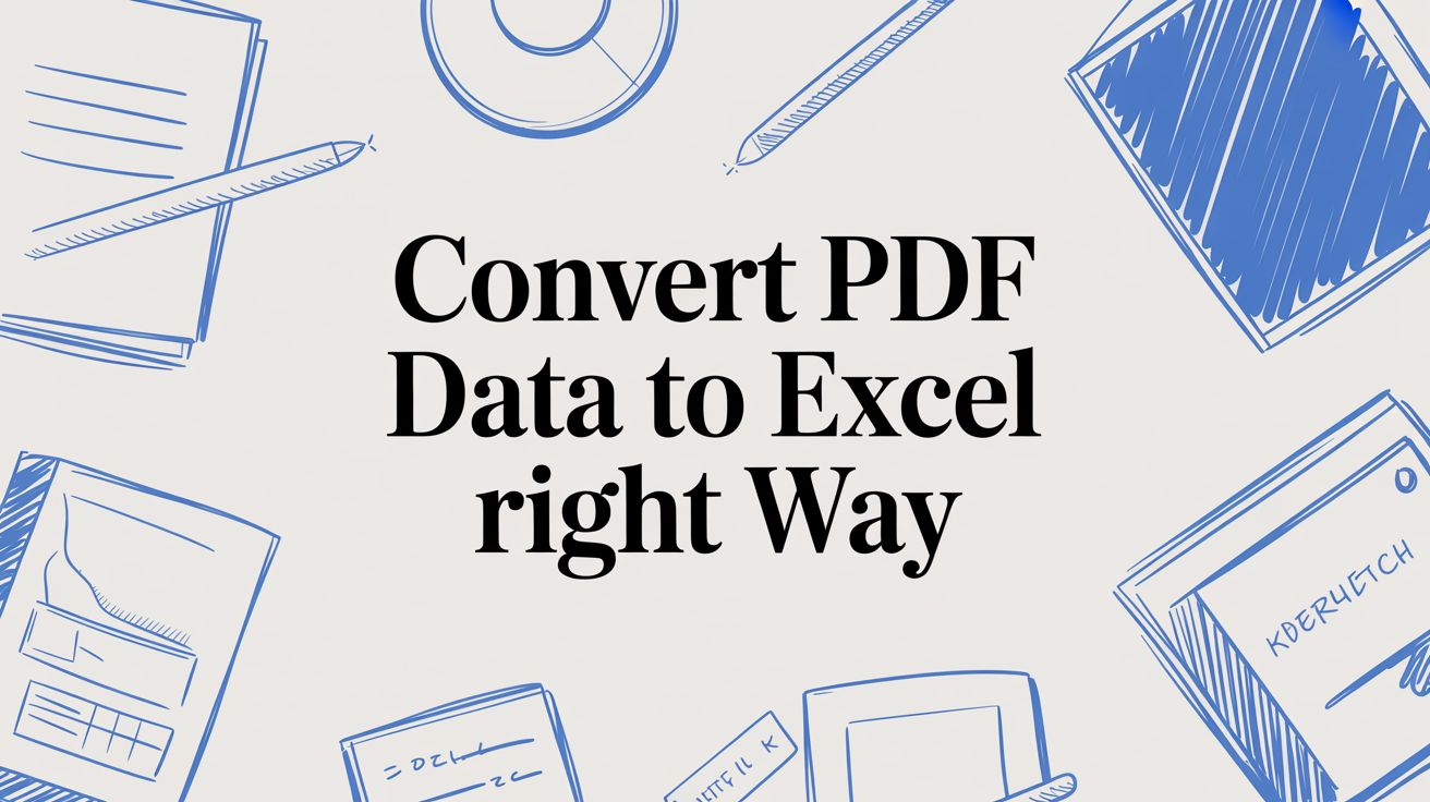 Convert PDF Data to Excel The Right Way