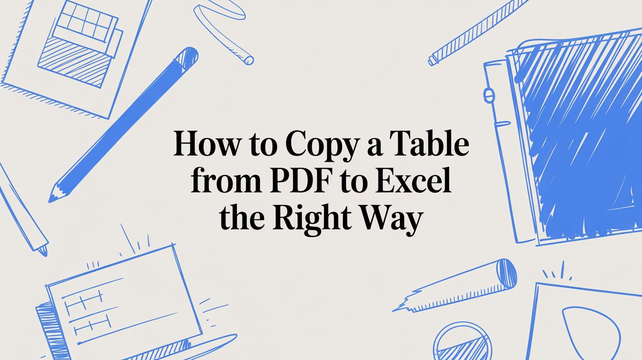 How to Copy a Table from PDF to Excel The Right Way