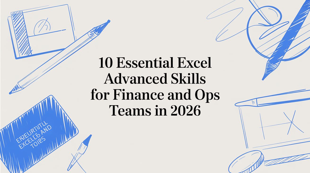 10 Essential Excel Advanced Skills for Finance and Ops Teams in 2026