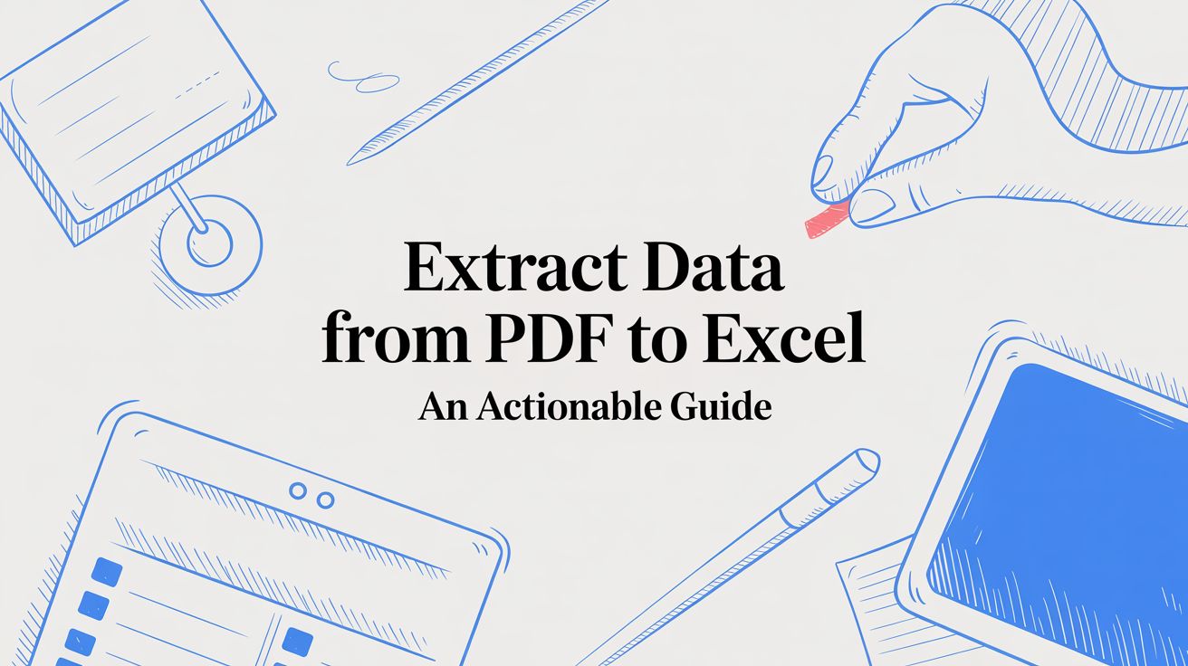 Extract Data from PDF to Excel an Actionable Guide