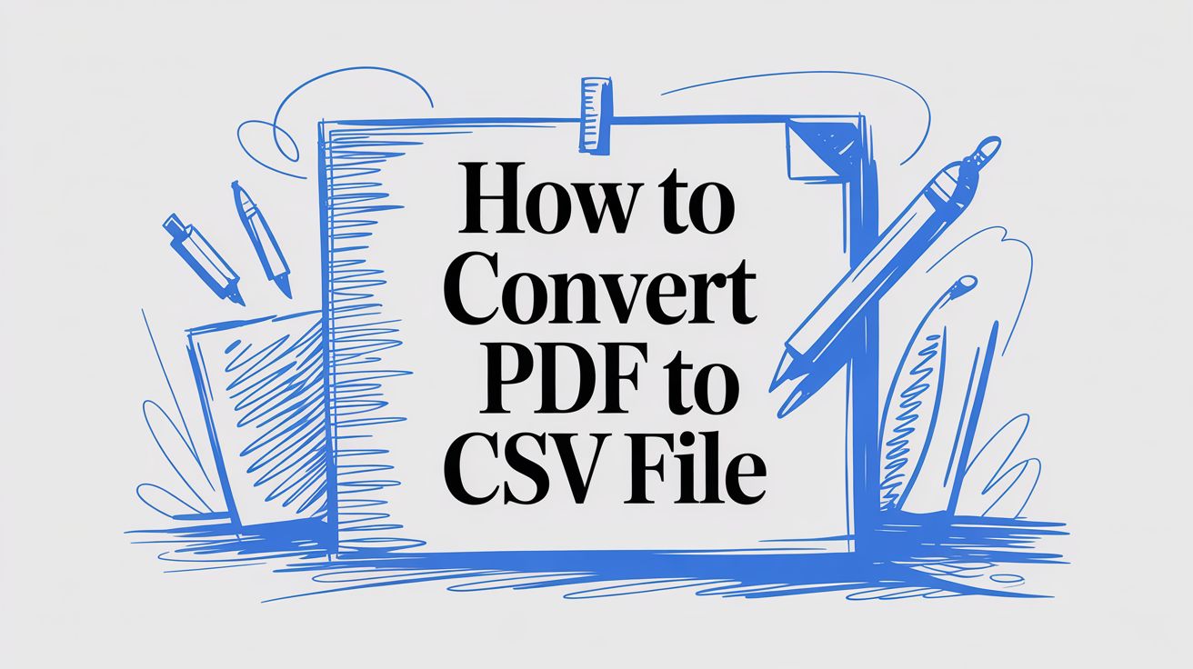 How to Convert PDF to CSV File