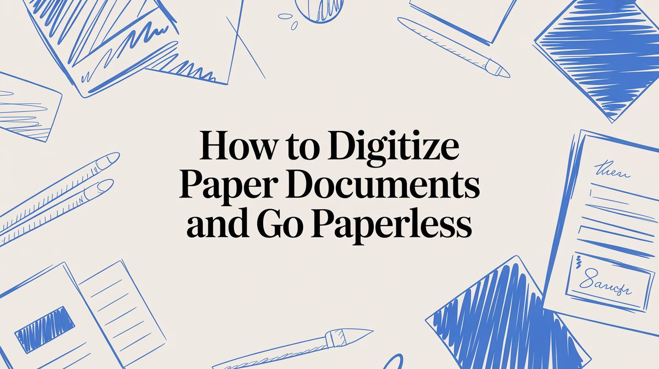 How to Digitize Paper Documents and Go Paperless