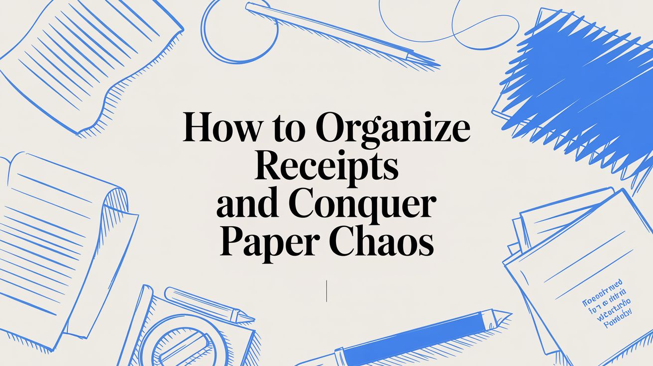 How to Organize Receipts and Conquer Paper Chaos