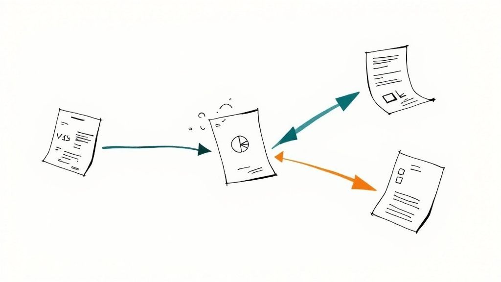 A person reviewing financial charts and receipts on a tablet, indicating financial wins