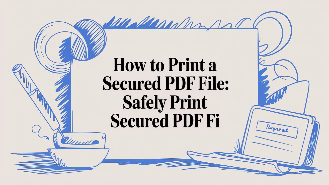 How to print a secured pdf file: Safely Print Secured PDF Fi