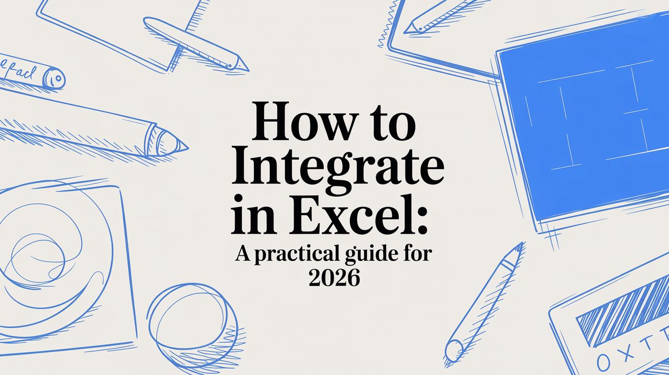 How to Integrate in Excel: A Practical Guide for 2026