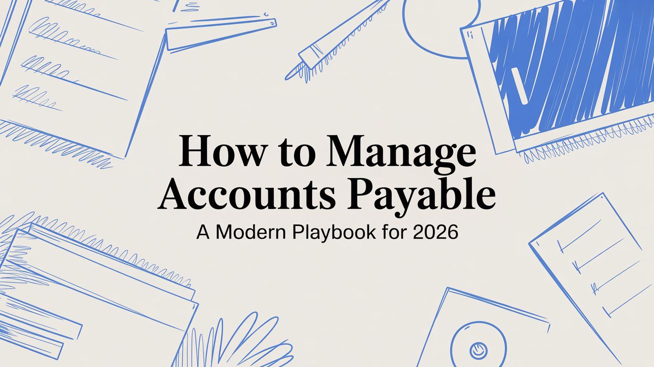 How to Manage Accounts Payable A Modern Playbook for 2026