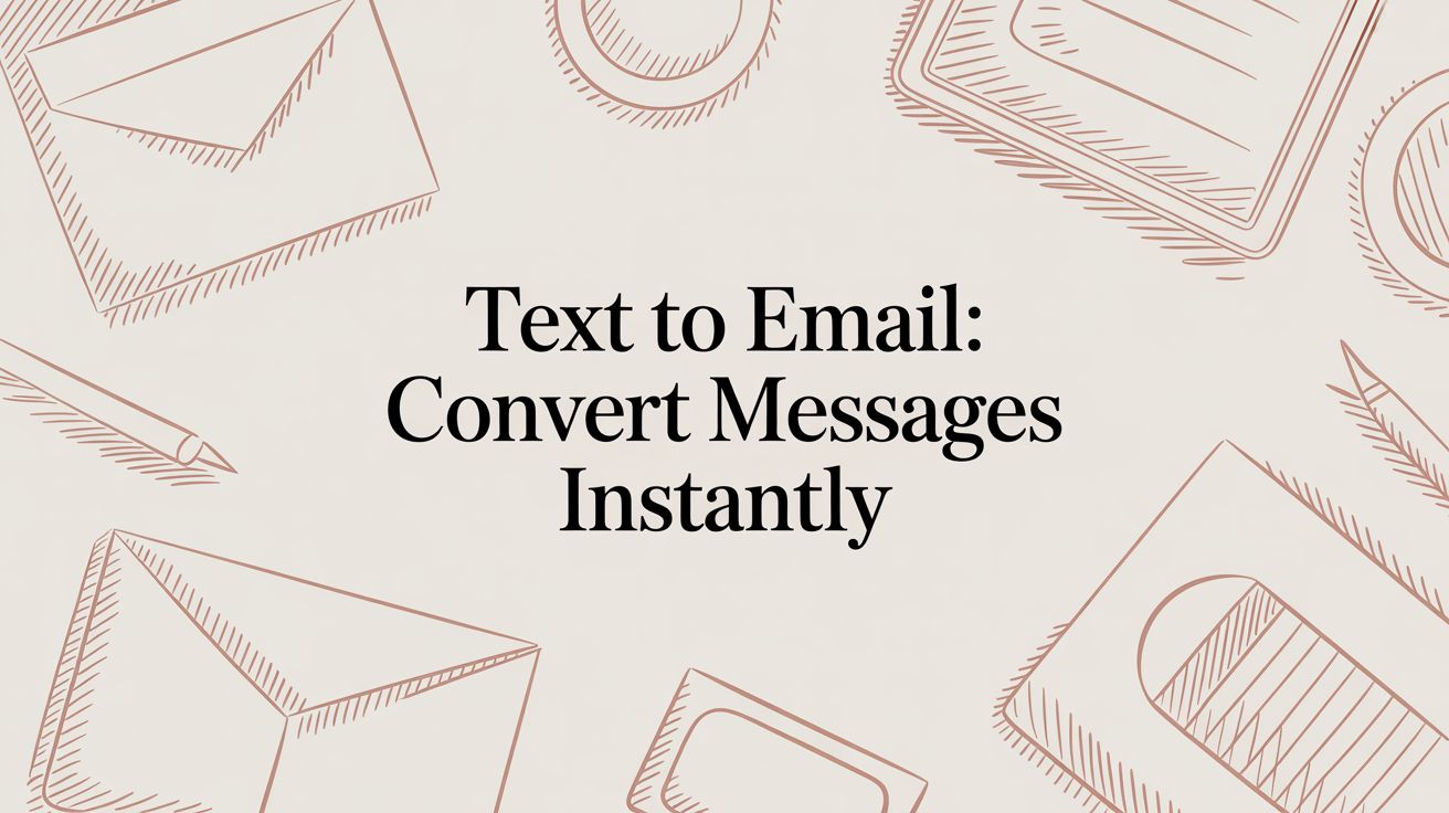 Text to Email: Convert Messages Instantly